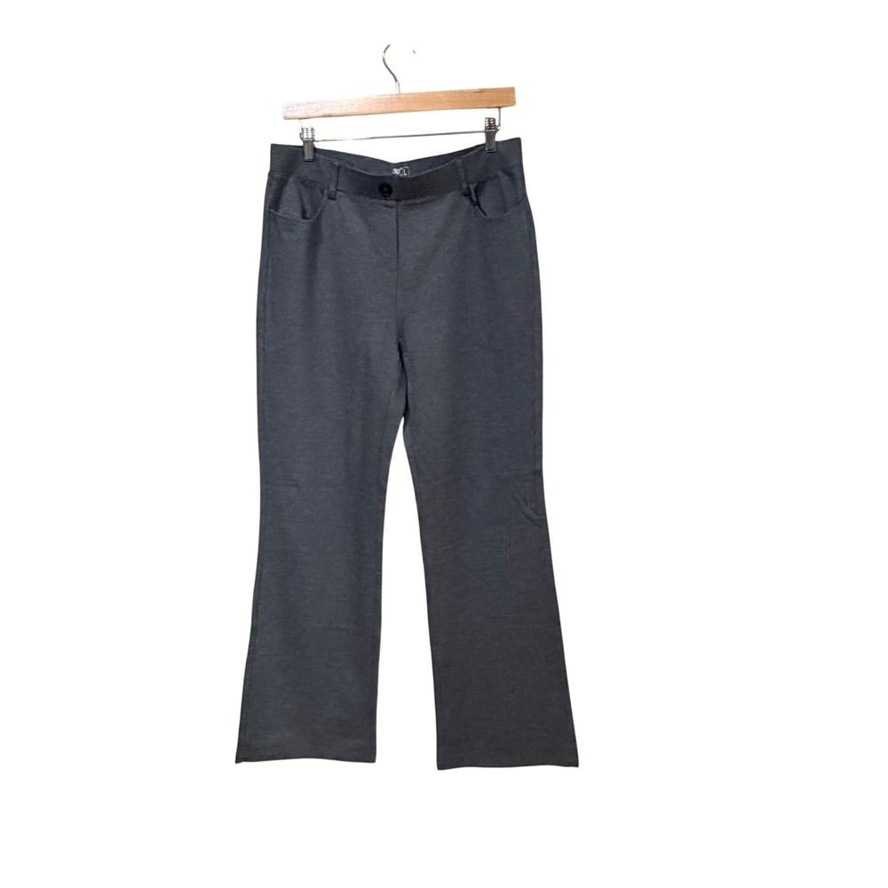 Tapata Women Charcoal Grey Straight Leg Dress Pants Stretch Work Trousers 30L